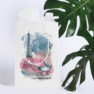 Paris Baby Borrel Eiffeltoren Geslachtsneutraal Medium Cadeauzakje