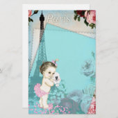 Paris Baby Briefpapier (Voorkant / Achterkant)