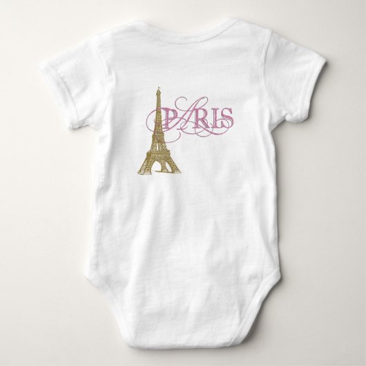 Paris Baby Girl Romper (Achterkant)