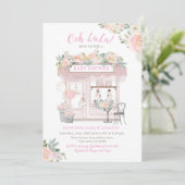 Paris Baby Shower Kaart (Staand voorkant)