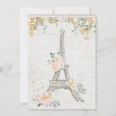 Paris Baby Shower Kaart (Achterkant)