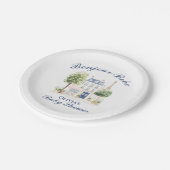 Paris Baby Shower Parisian Cafe Tea Party Papieren Bordje (Gekanteld)