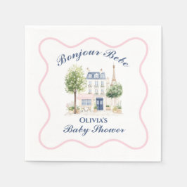 Paris Baby Shower Parisian Cafe Tea Party Servet