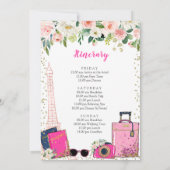 Paris Bachelorette Weekend France Uitnodiging (Achterkant)