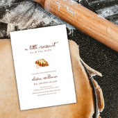 Paris Bakery Pastry Croissant Baby shower Kaart