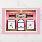 Paris Bakkerij Franse patisserie Food Label Voedselcontainer Etiket (Enkel label)