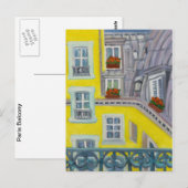 Paris Balcony Briefkaart (Voorkant / Achterkant)