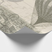 Paris Balloon Voyage Cadeaupapier (Hoek)