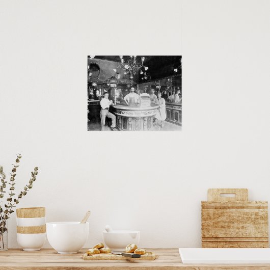 Paris Bar, 1895.  foto Poster (Keuken)