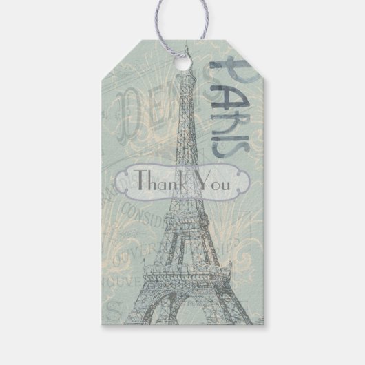 Paris Bedrijfsfeest logo toevoegen Cadeaulabel (Voorkant)
