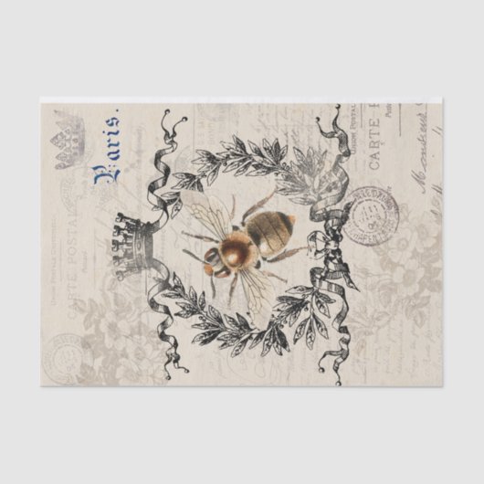 Paris Bee Tissuepapier (Voorkant)
