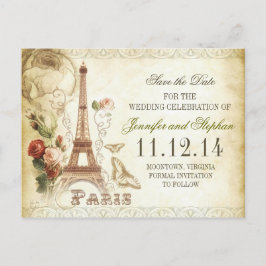 PARIS BEWAAR DE DATUM BRIEFKAARTEN