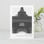 Paris Bewaar de Datum Save The Date (Staand voorkant)