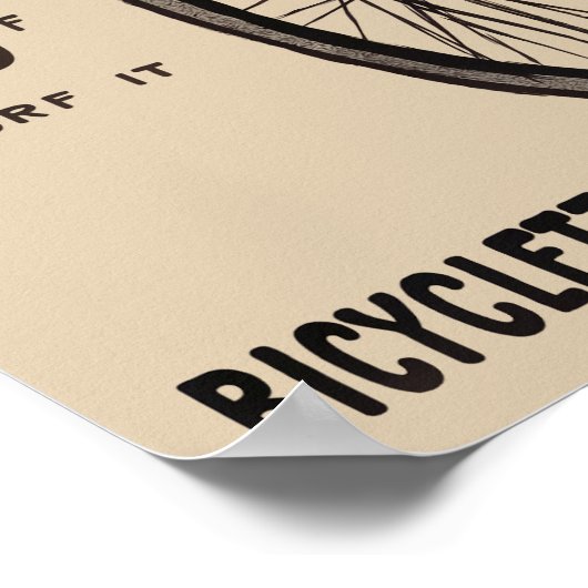 PARIS BICYCLE ADVERTISEMENT c. 1880 Poster (Hoek)