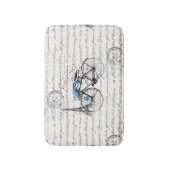 Paris Bicycle Forgetmenot Bath Rug Badmat (Voorkant Verticaal)