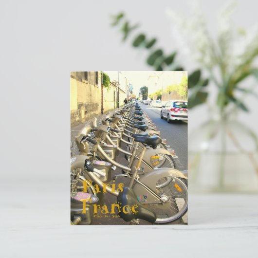 Paris Bicycles Briefkaart (Staand voorkant)