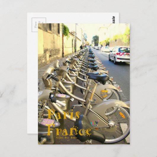 Paris Bicycles Briefkaart (Voorkant / Achterkant)
