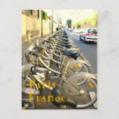 Paris Bicycles Briefkaart (Voorkant)