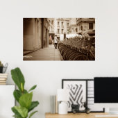 Paris Bicycling Poster (Thuiskantoor)