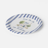 Paris Birthday Parisian Cafe Tea Party Papieren Bordje (Gekanteld)