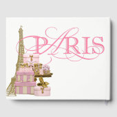 Paris Birthday Party Gastboeken Gastenboek (Achterkant)