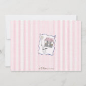 Paris Birthday Party Invitation Kaart (Achterkant)