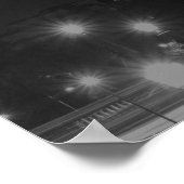 Paris Black and White Travel Poster Eiffel Tower (Hoek)