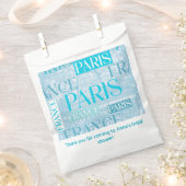 Paris Blauw Bedankzakje (Geknipt)