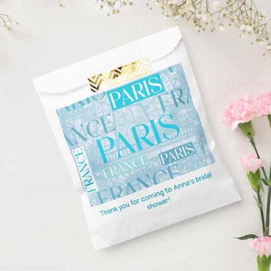 Paris Blauw Bedankzakje (Gezegeld)