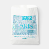 Paris Blauw Bedankzakje (Voorkant)