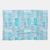 Paris Blauw Theedoek (Horizontaal)