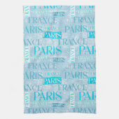 Paris Blauw Theedoek (Verticaal)