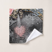 Paris Bling Glamor Sparkle France Girly Trendy Bad Handdoek (Wasdoekje)