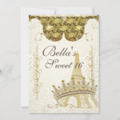 Paris Bling uitnodigingen voor verjaardagsfeestjes (Achterkant)