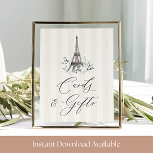 Paris Bloom Vrijgezellenfeest Kaarten & Geschenken Poster