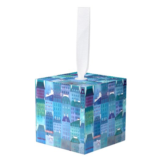 Paris Blue Decoratie (Voorkant hoekig)