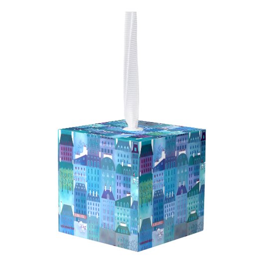 Paris Blue Decoratie (Achter hoekig)