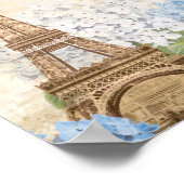 Paris Blue Hydrangea Print of Poster (Hoek)