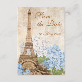 Paris Blue Hydrangea Save the Date
