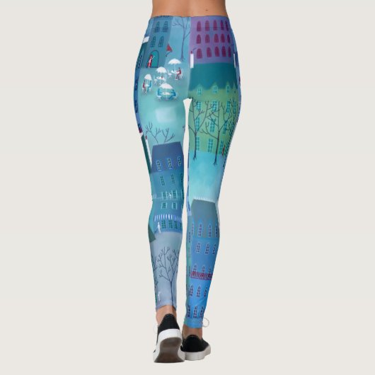 Paris Blue Leggings (Achterkant)