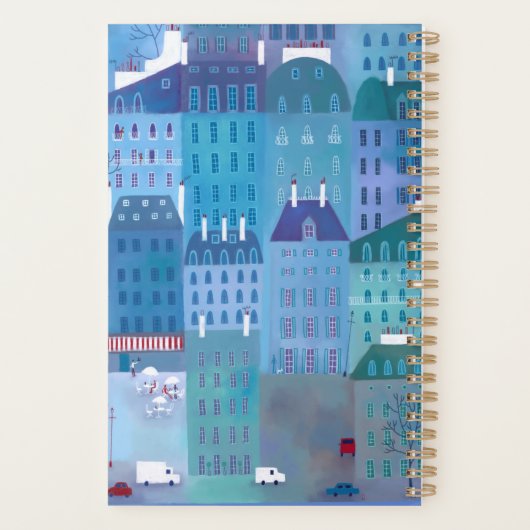 Paris Blue Planner (Achterkant)