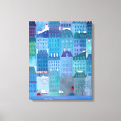 Paris Blues Canvas Afdruk (Voorkant)