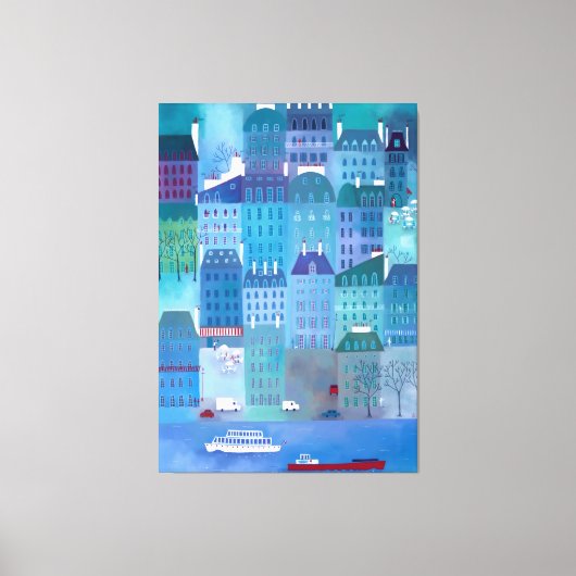Paris Blues Canvas Afdruk (Voorkant)