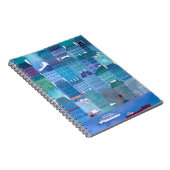 Paris Blues City Painting Frankrijk Notitieboek (Rechterzijde)