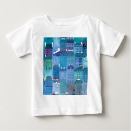 Paris Blues Modern Cityscape Painting