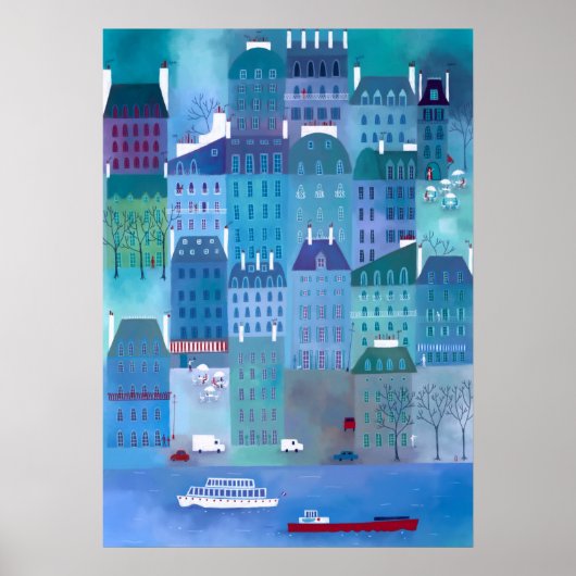 Paris Blues Poster (Voorkant)