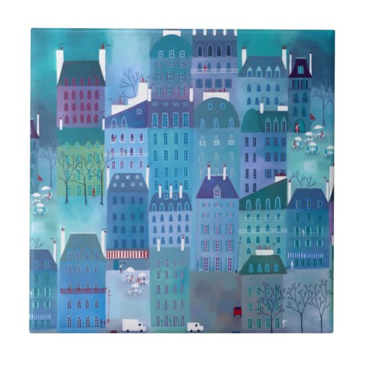 Paris Blues Tegeltje (Voorkant)