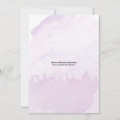 Paris Bonjour Bebe Baby shower Invitation Kaart (Achterkant)