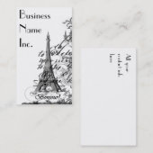 Paris Bonjour Collage Visitekaartjes (Voorkant / Achterkant)