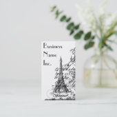Paris Bonjour Collage Visitekaartjes (Staand voorkant)